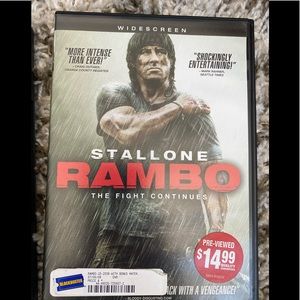 DVD Blockbuster Used Rambo the fight continues